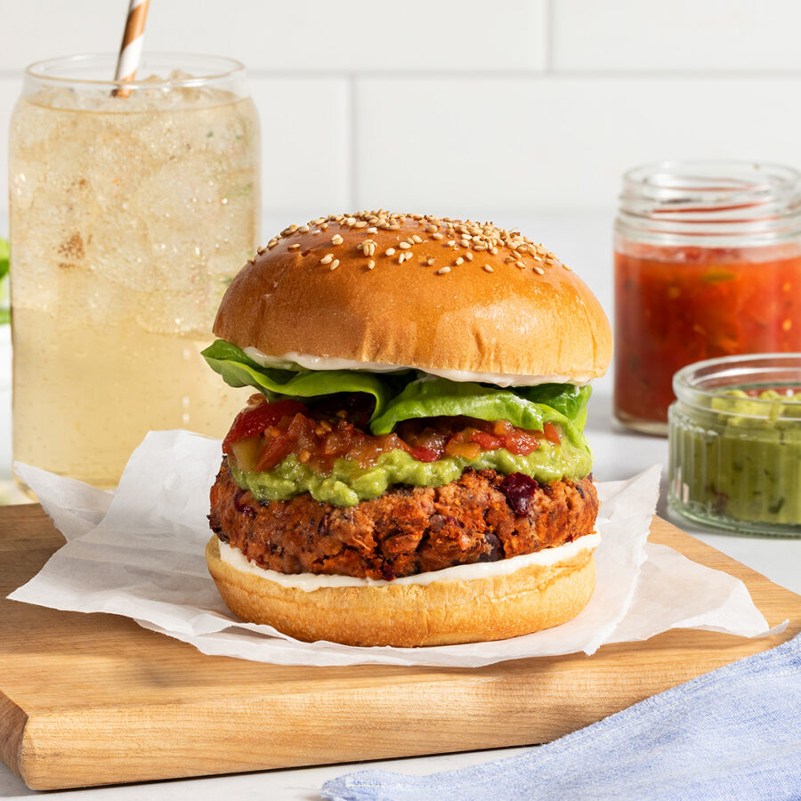 Three-Bean Burger