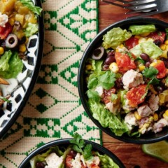 MyPlate Chicken Burrito Salad