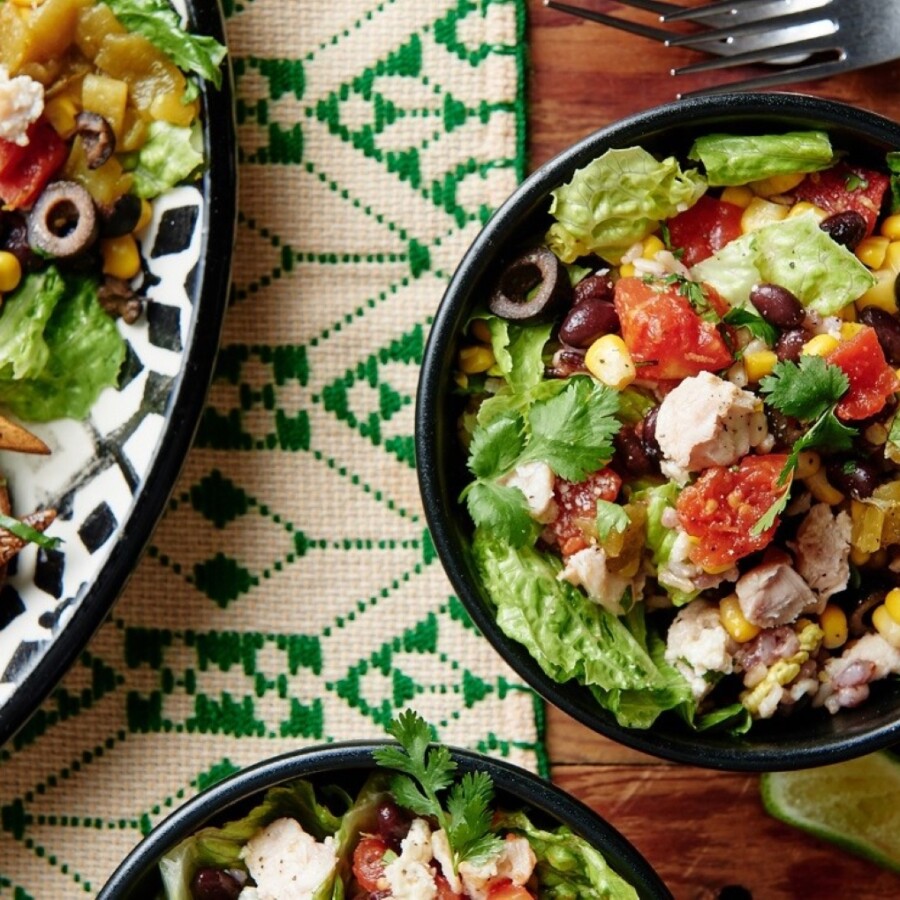MyPlate Chicken Burrito Salad