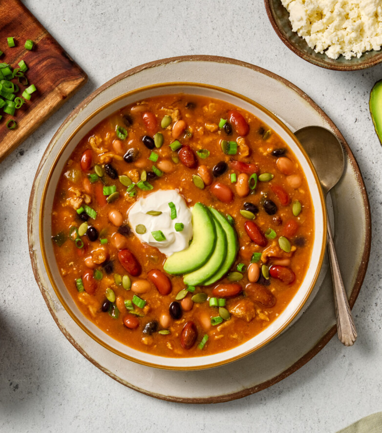 Creamy Pumpkin and Turkey Chili