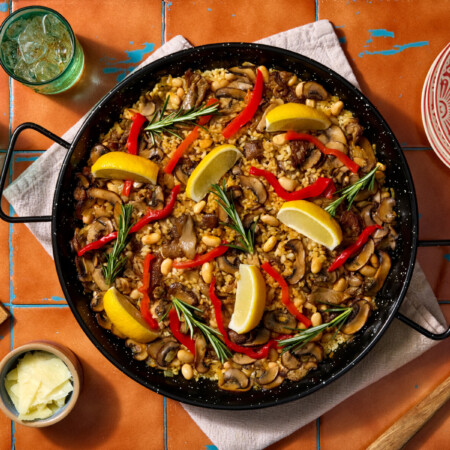 Arroz Español con Alubias y Setas