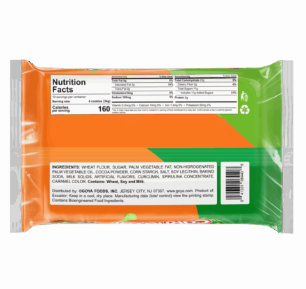 Overflow Carnaval Sandwich Cookies Halloween Slimey Chocolate Vanilla 403 G_Back