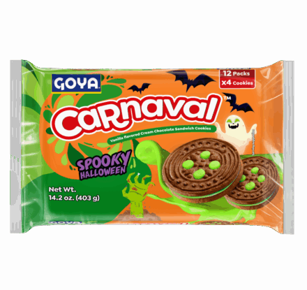Carnaval Spooky Halloween – Vanilla flavored Cream Chocolate Sandwich Cookies
