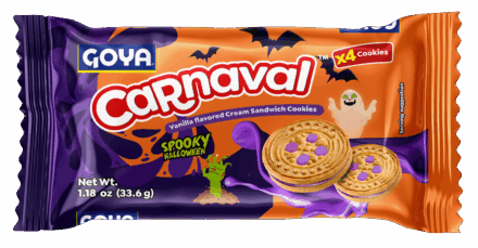 Overflow Carnaval Sandwich Cookies Halloween Spooky Vanilla 33,6 G_Front