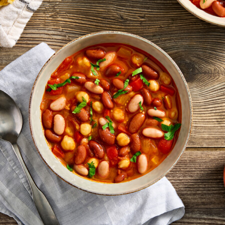 Spanish-Style Three-Bean Soup