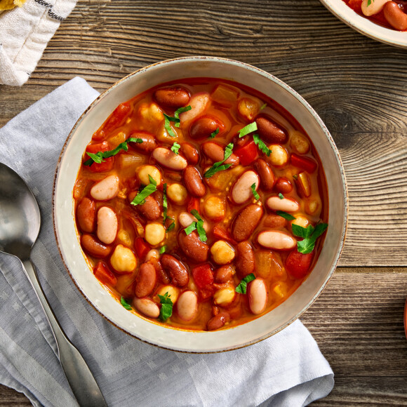 Spanish-Style Three-Bean Soup
