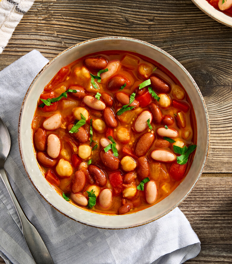 Spanish-Style Three-Bean Soup