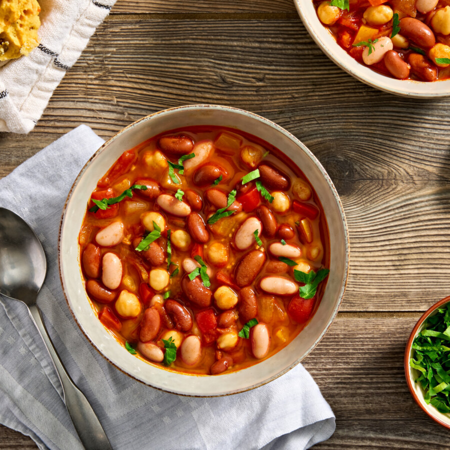 Spanish-Style Three-Bean Soup