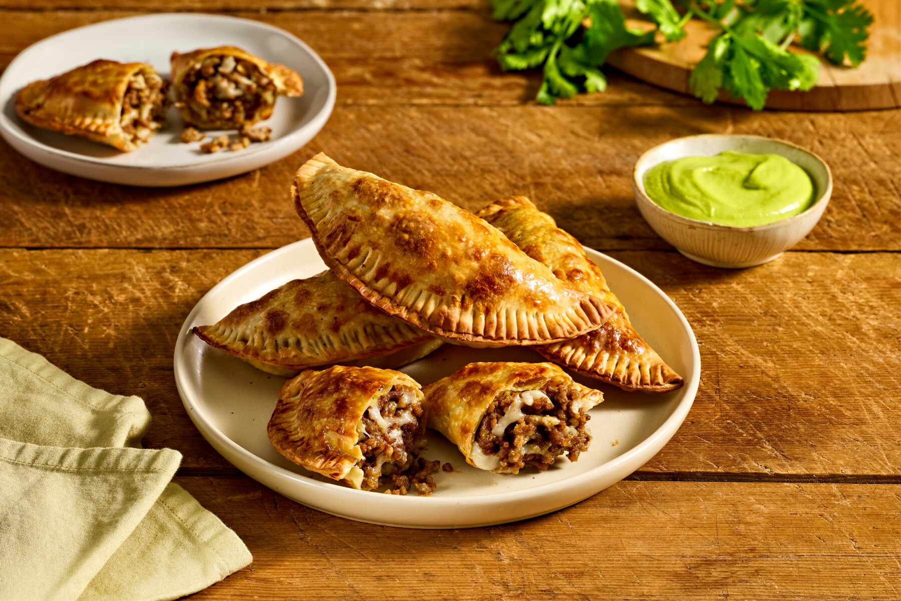 Air-Fryer Crispy Cheesy Beef Empanadas