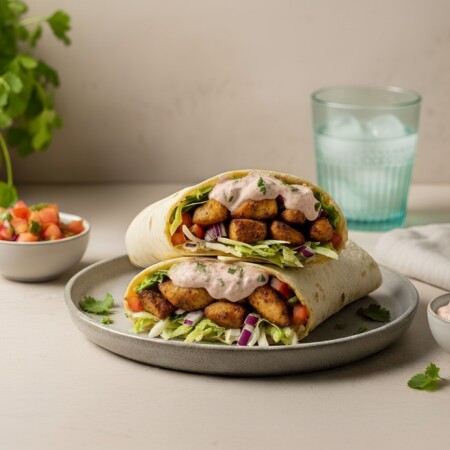 Wrap de Pollo con Chipotle