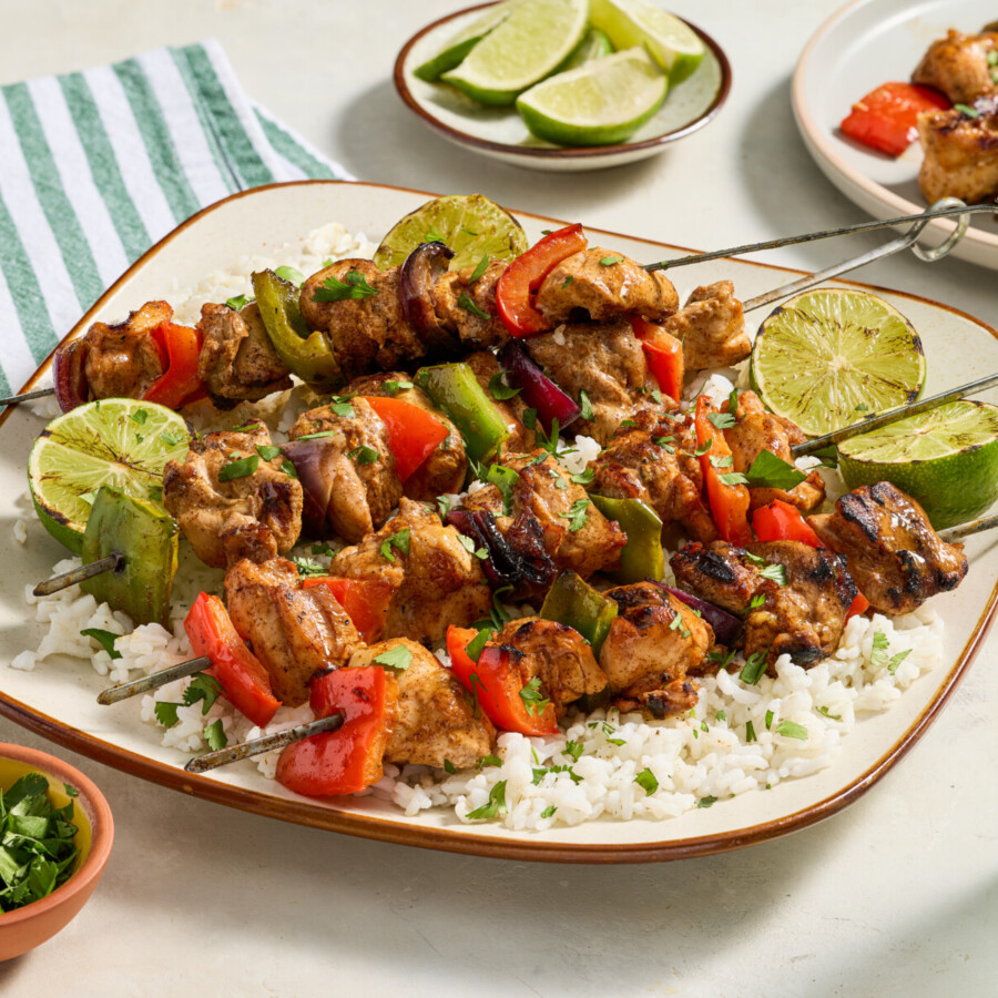 Pinchos de Pollo Chipotle a la Parrilla