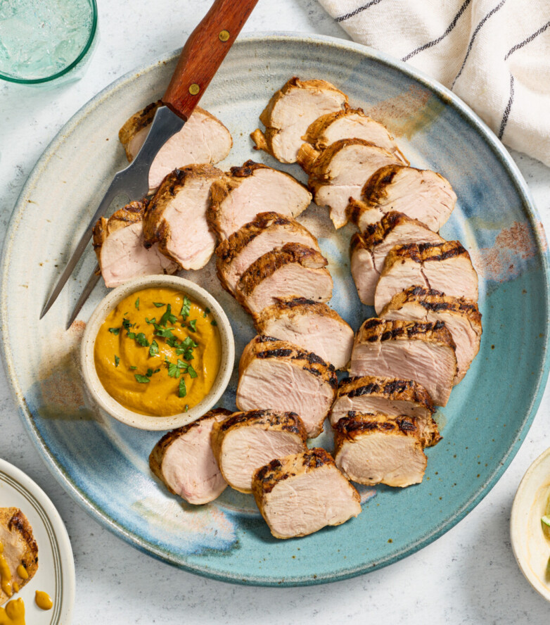 Grilled Pork Tenderloin with Chipotle Guasacaca