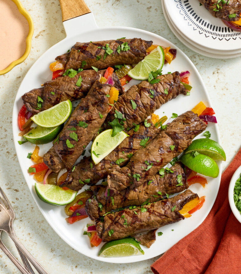 Grilled Steak Fajita Roll-Ups
