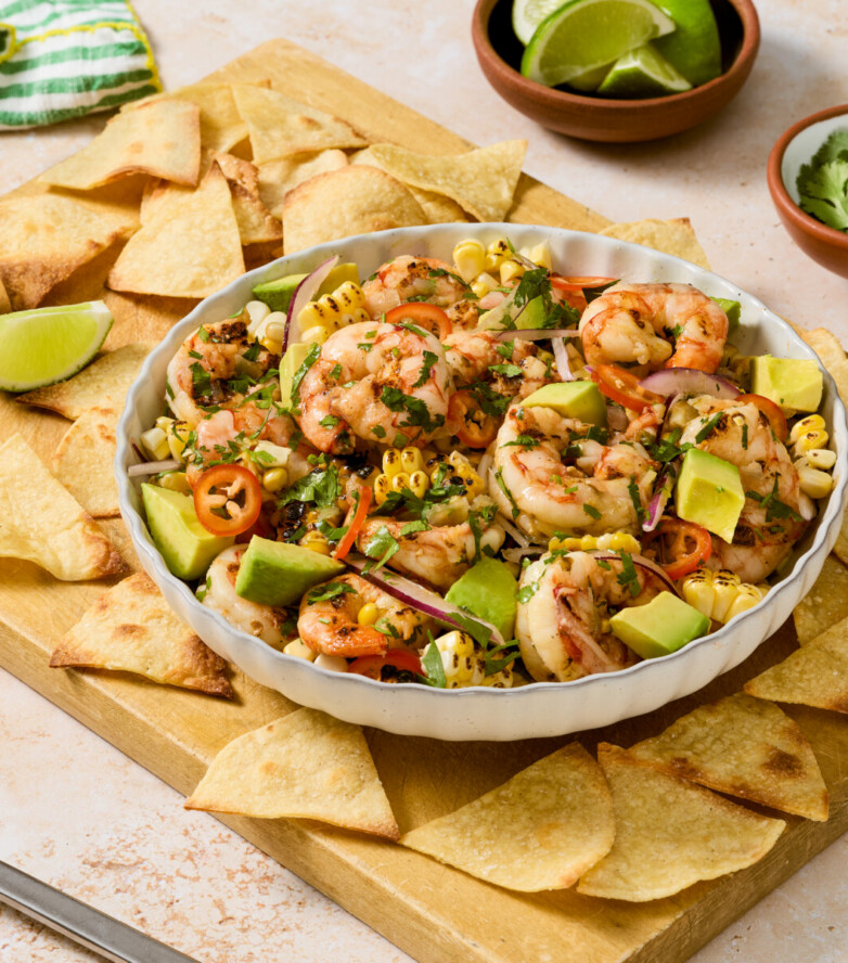 Grilled Shrimp Ceviche with Charred Sweet Corn
