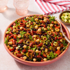 Red Chimichurri Dense Bean Salad