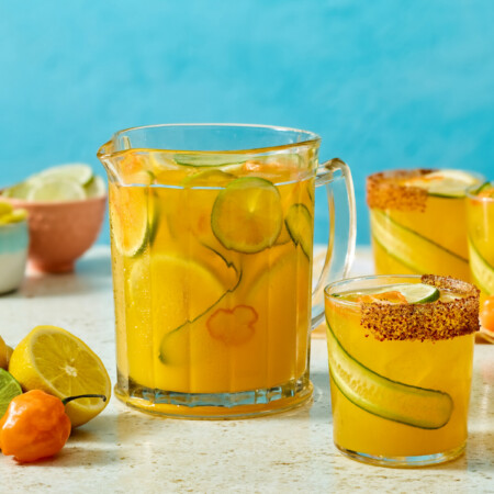 Mango Cucumber-Habanero Cooler