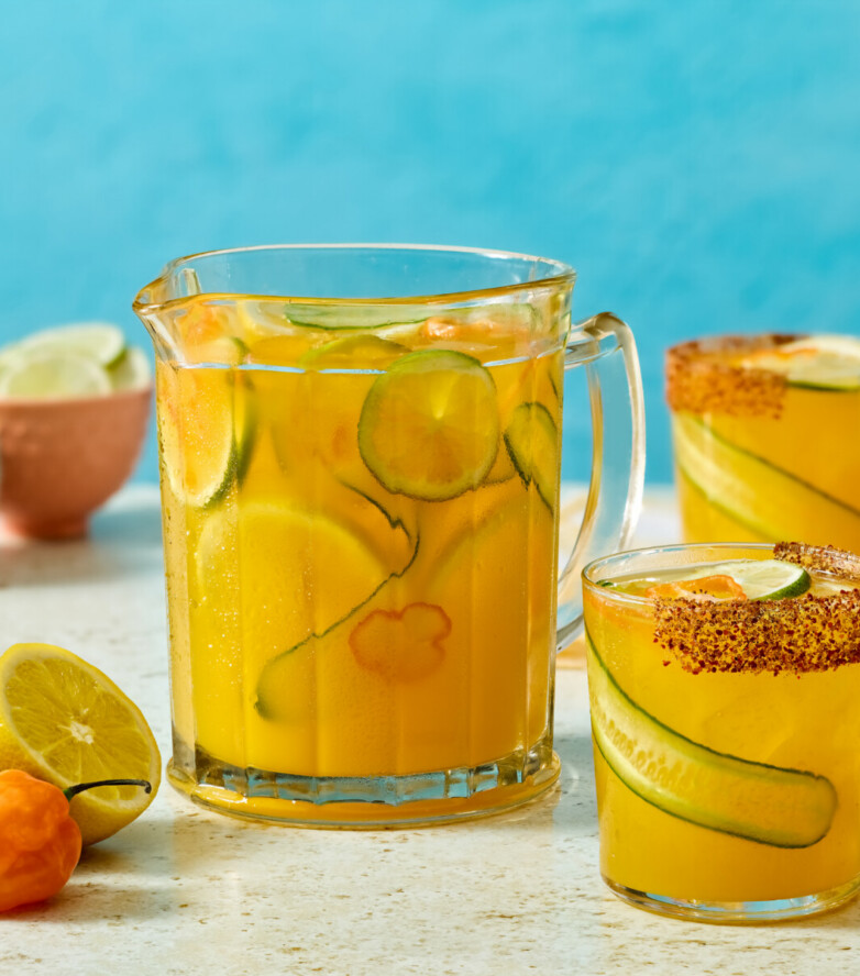 Mango Cucumber-Habanero Cooler
