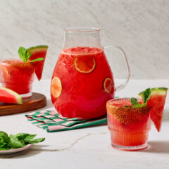 Watermelon-Coconut Agua Fresa Cocktail