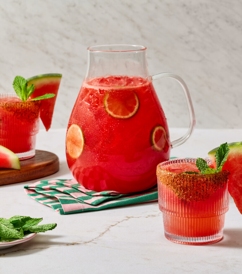 Watermelon-Coconut Agua Fresa Cocktail