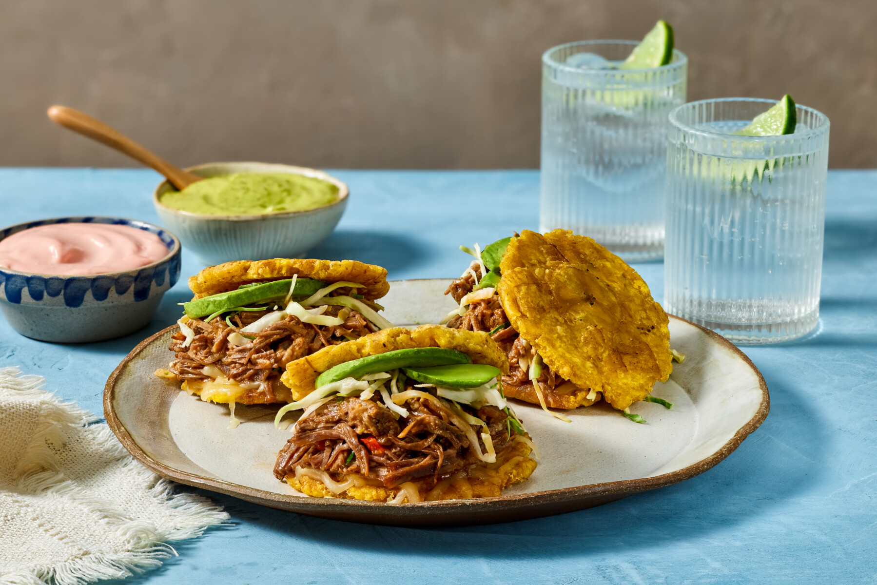 Venezuelan Patacones Sandwich